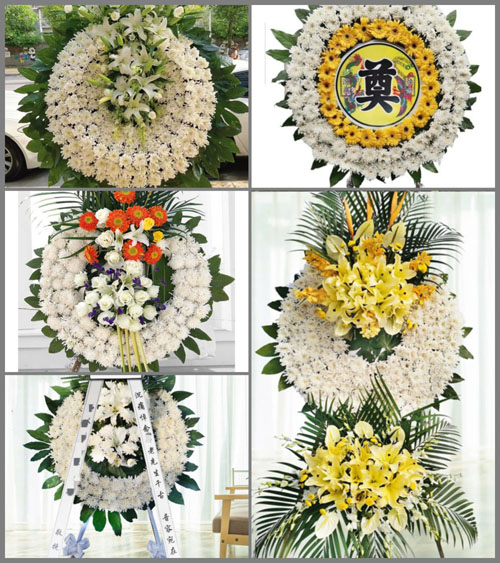 湖北孝感市应城市长江埠街道雷岑村花圈速递